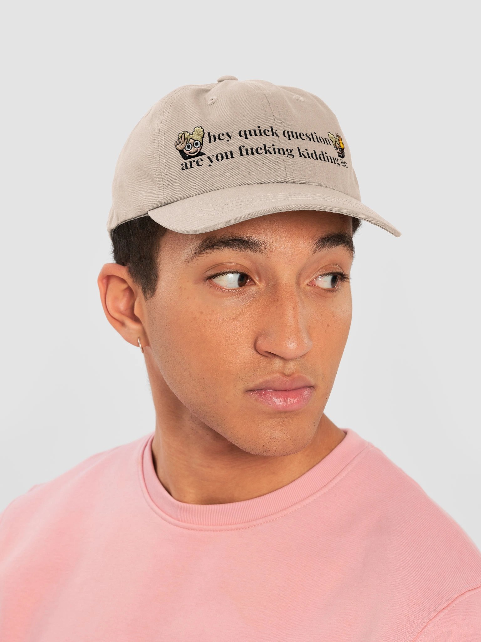 Hey, Quick Question Dad Hat product image (6)