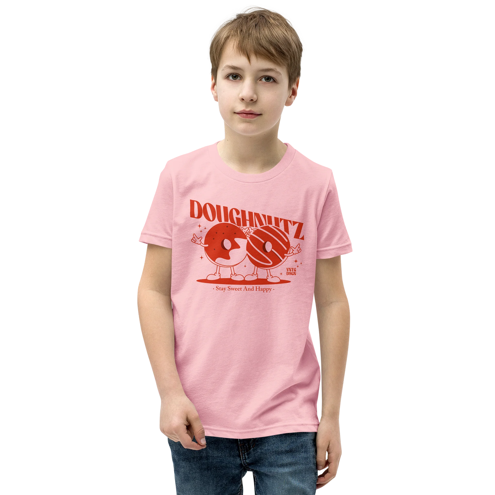 Doughnutz – Stay Sweet & Happy | Retro Kids T-Shirt product image (1)