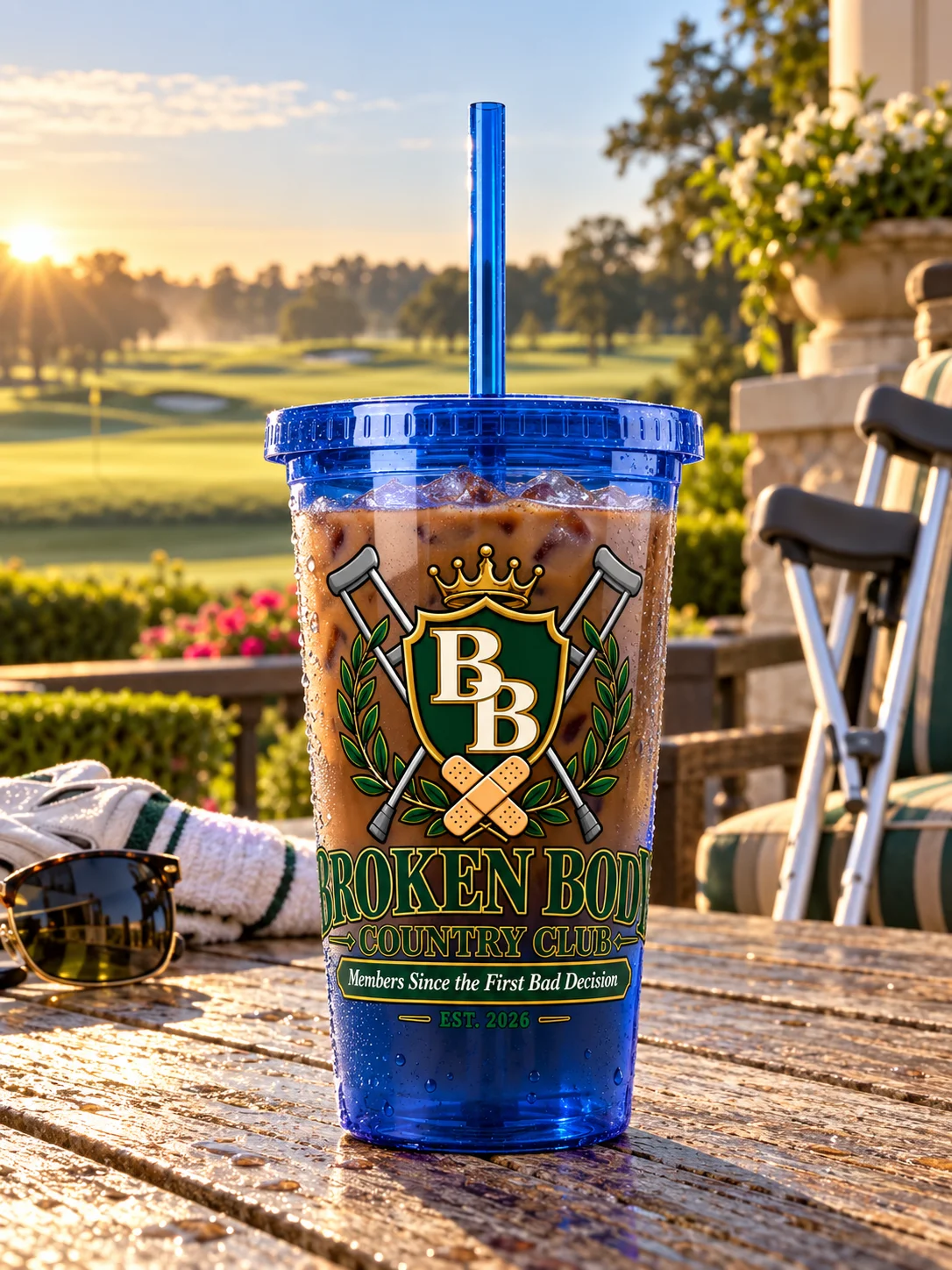 Golf Tumbler — Broken Body Country Club Iced Coffee Cup | Broken Body™ product image (1)