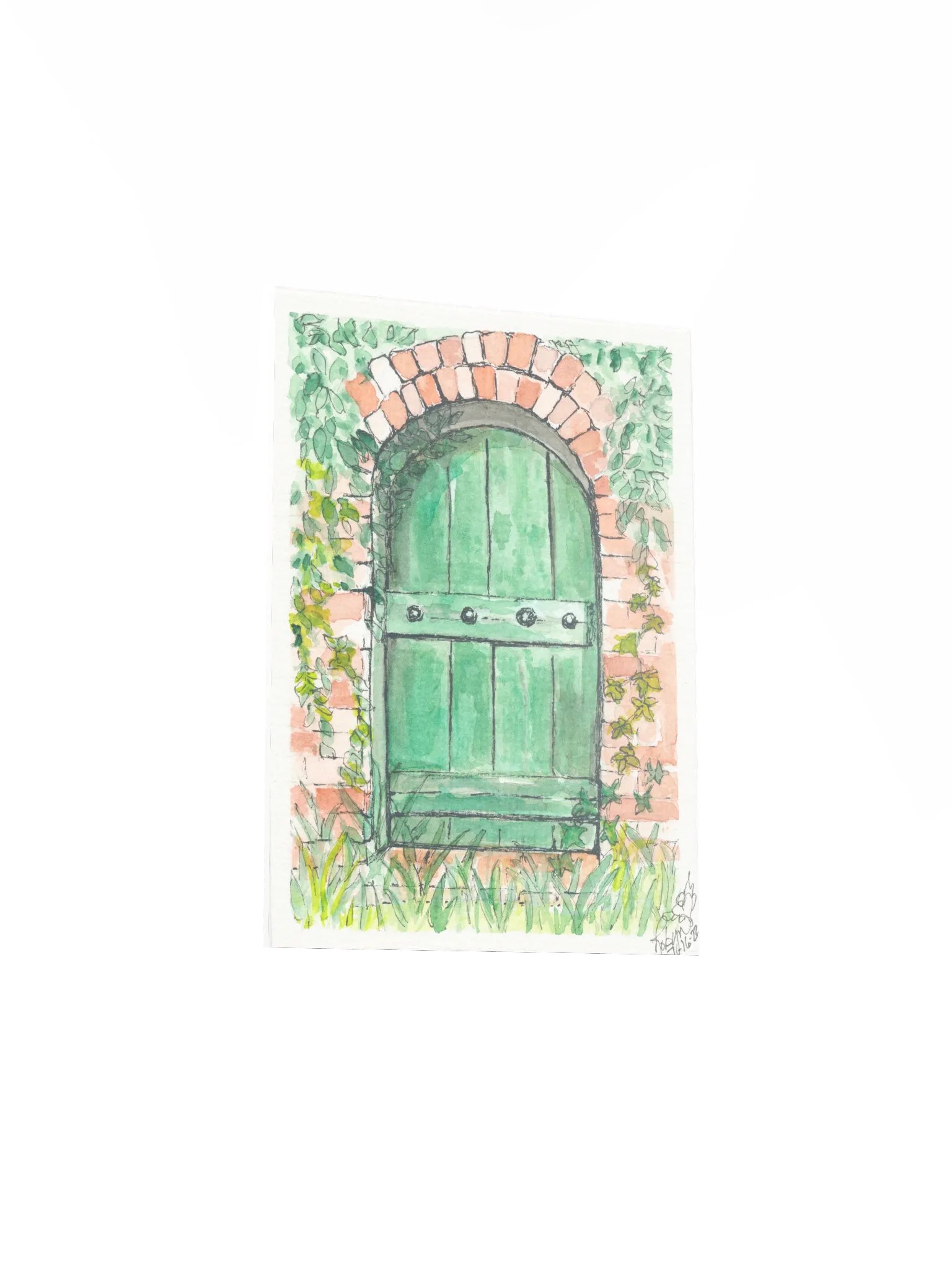 Green Door Print product image (3)