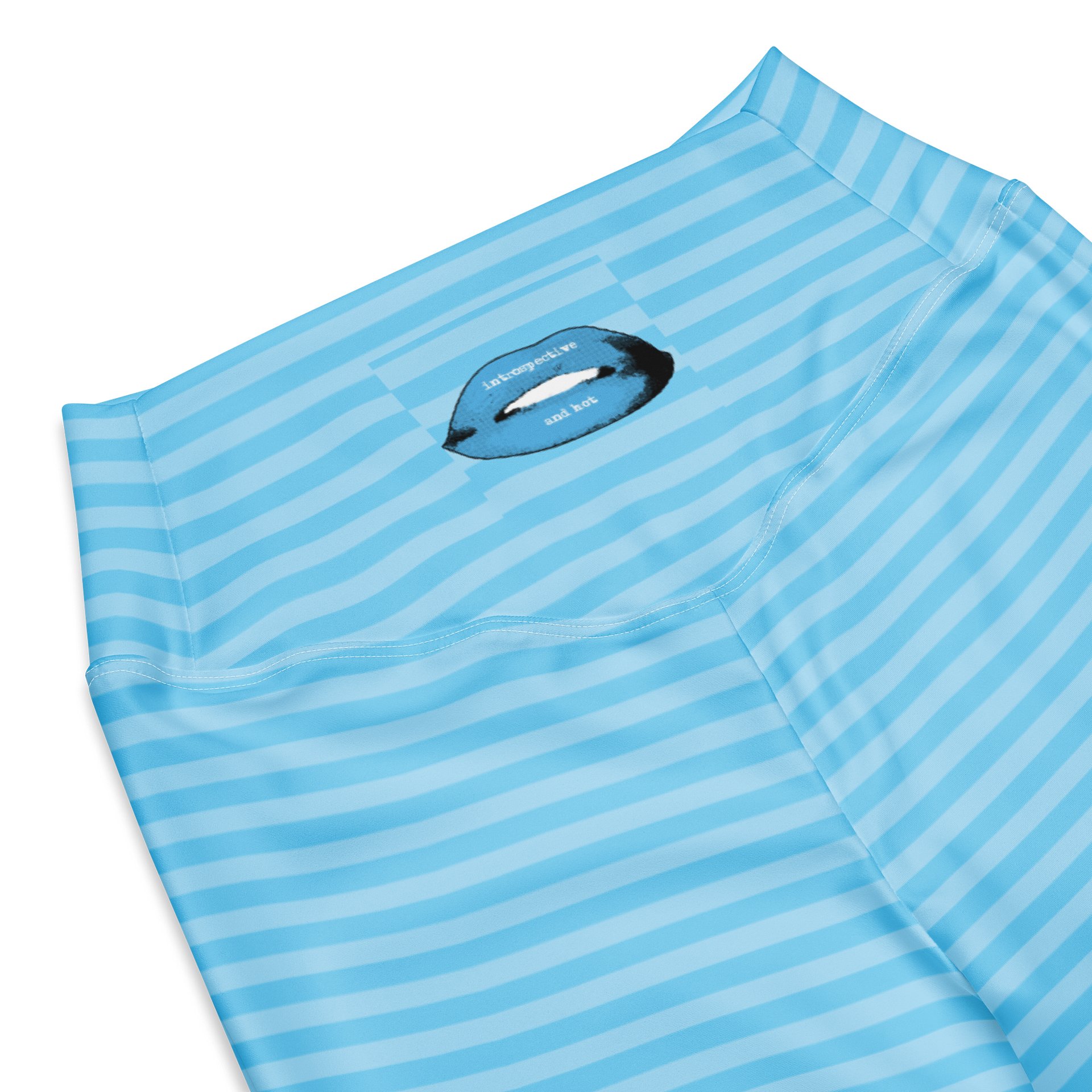 Light Blue Stripped Kat Skull Flares product image (8)