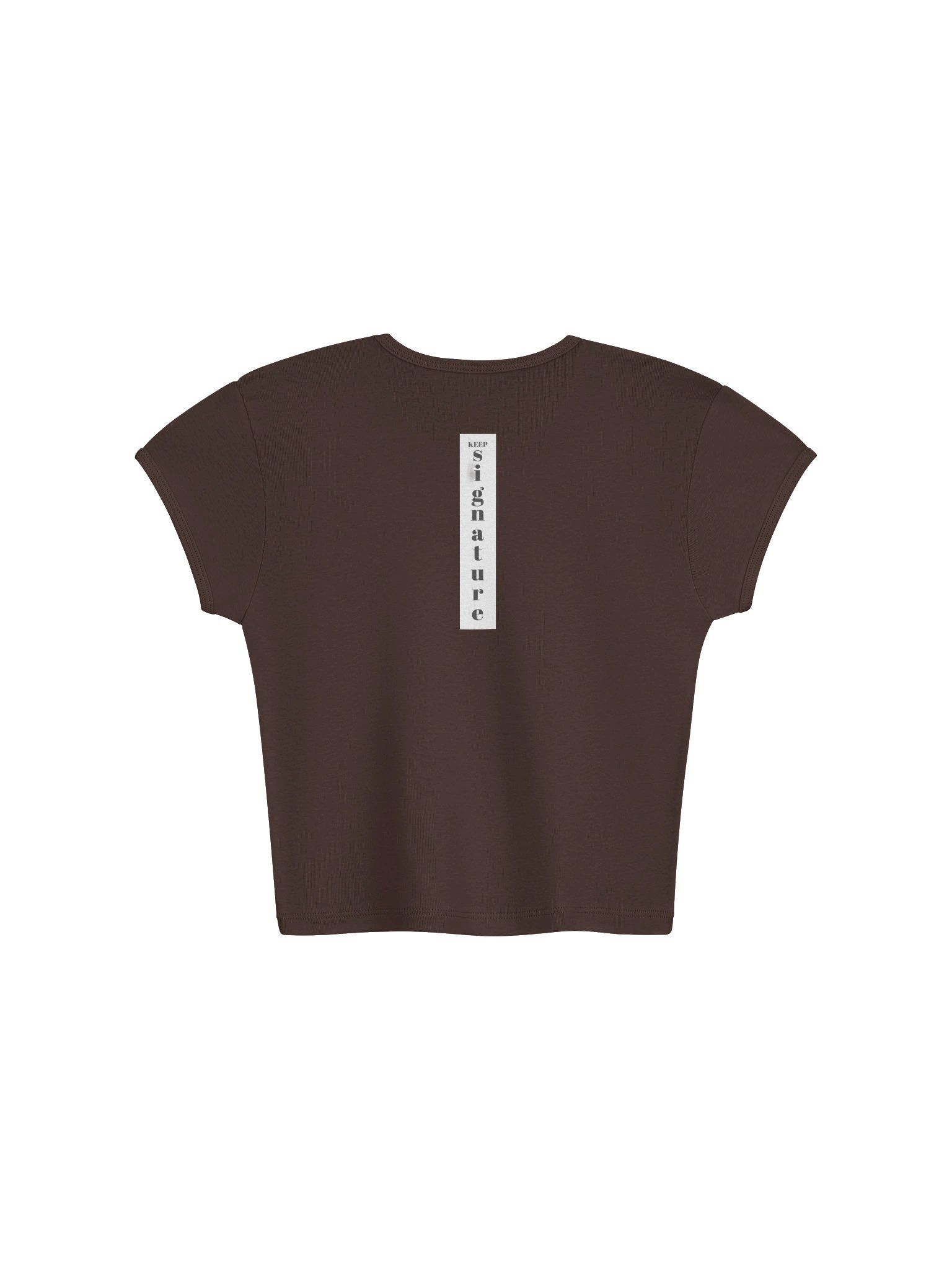 Keep Signature Ribbed Baby Tee Crop Top product image (12)