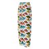 Retro Halftone Coneflowers Ladies Pajama Pants