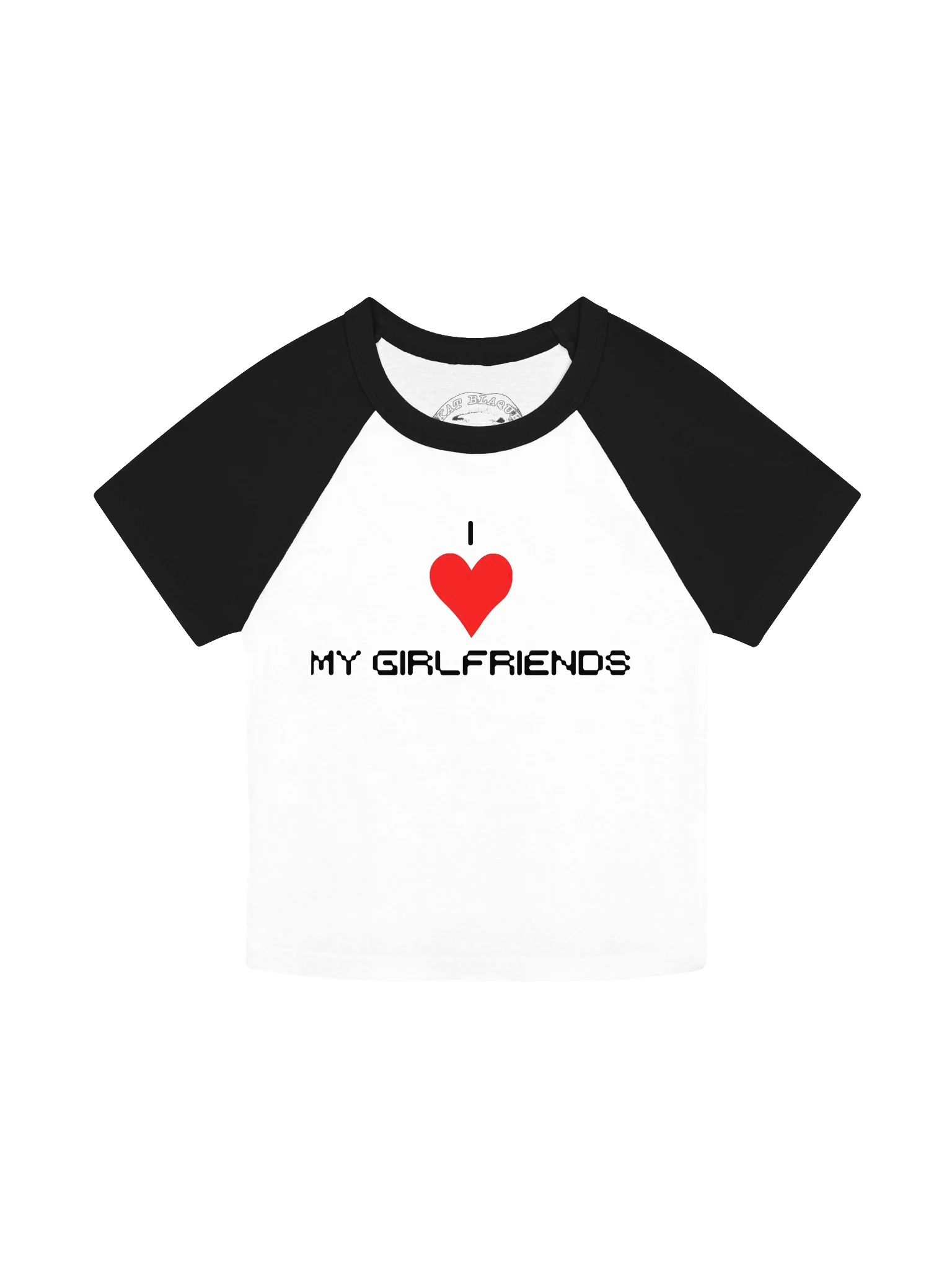 I Love My Girlfriends Raglan Baby Tee product image (1)