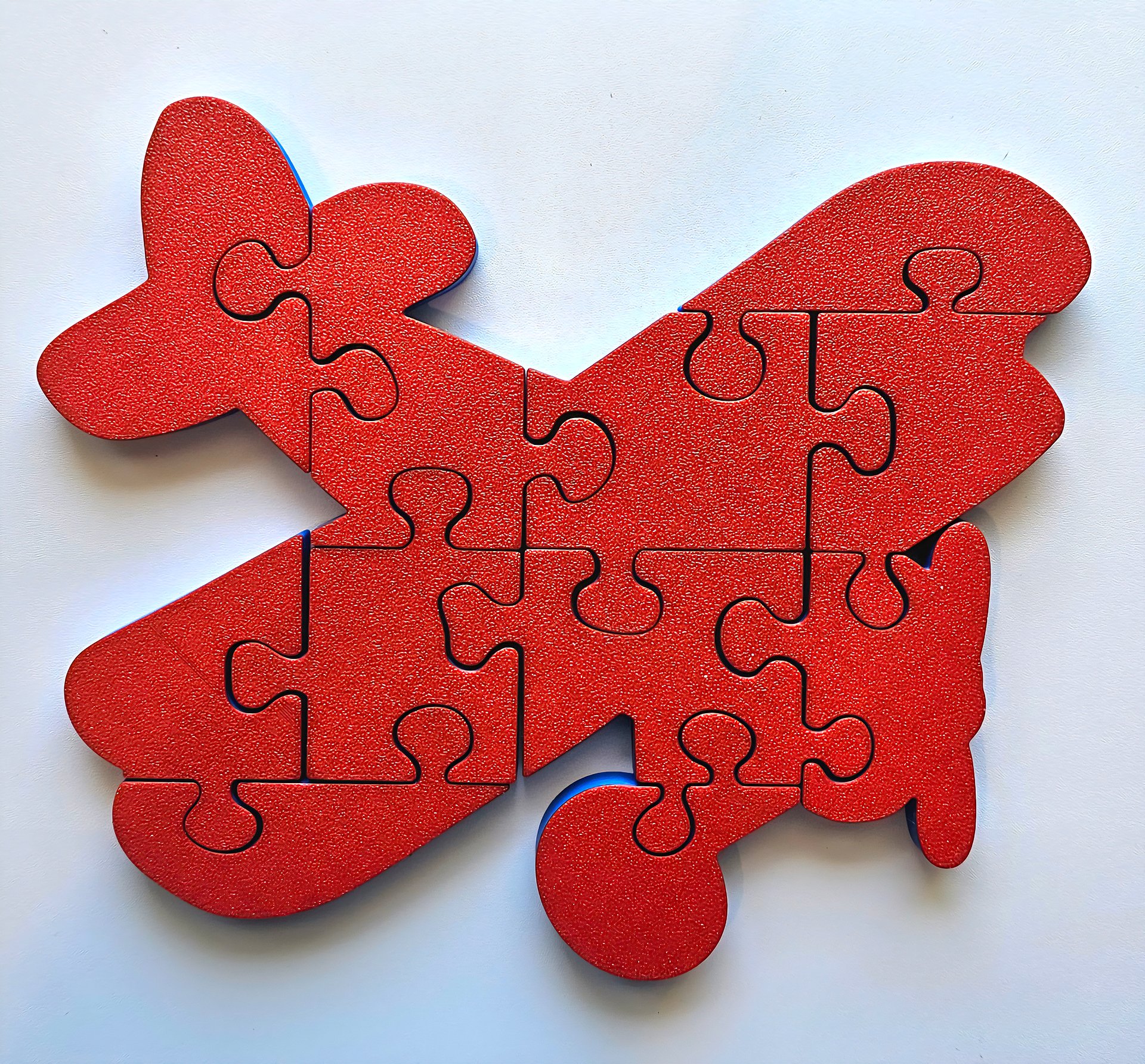 Airplane Jigsaw Puzzle, 3D-Printed Educational Toy for Toddlers, Preschool, Kindergarten & Montessori Learning, Floor Play product image (2)