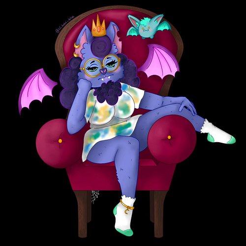 Day 3 of Oc-tober/ Lamiettober and Drawlloween!!!!! New OC?

Prompts:
- Bat
- In Current Clothes
- Queen

Prompt Authors:
@ge...