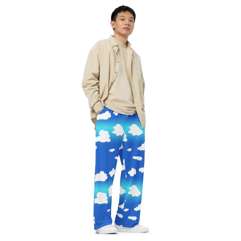 Clouds Pattern Wideleg Pants product image (3)