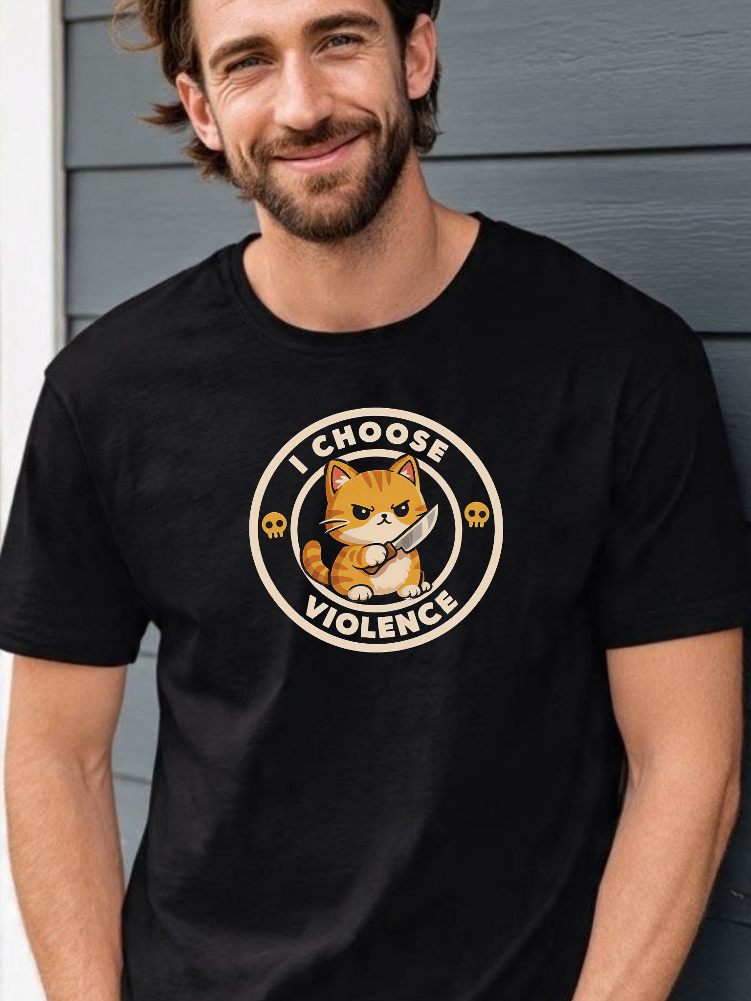 Angry Tabby Cleaver Tee product image (1)