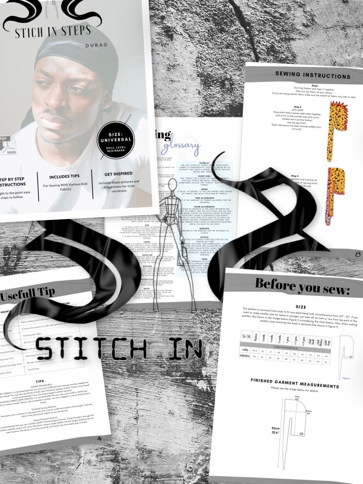 Unisex Durag - Digital Sewing Pattern product image (5)
