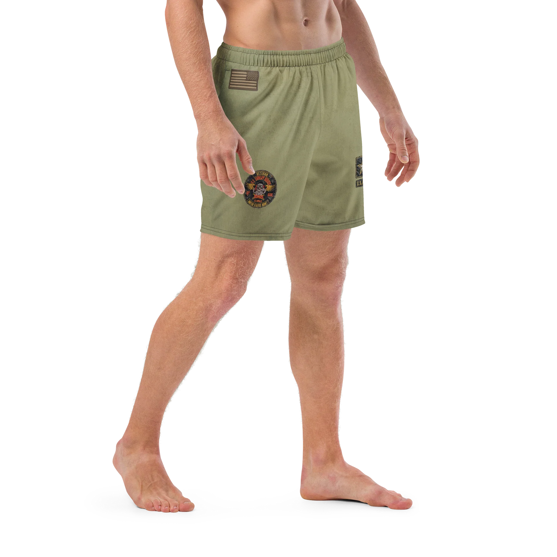 Distressed OD USCRA Cav Swim Trunks product image (6)