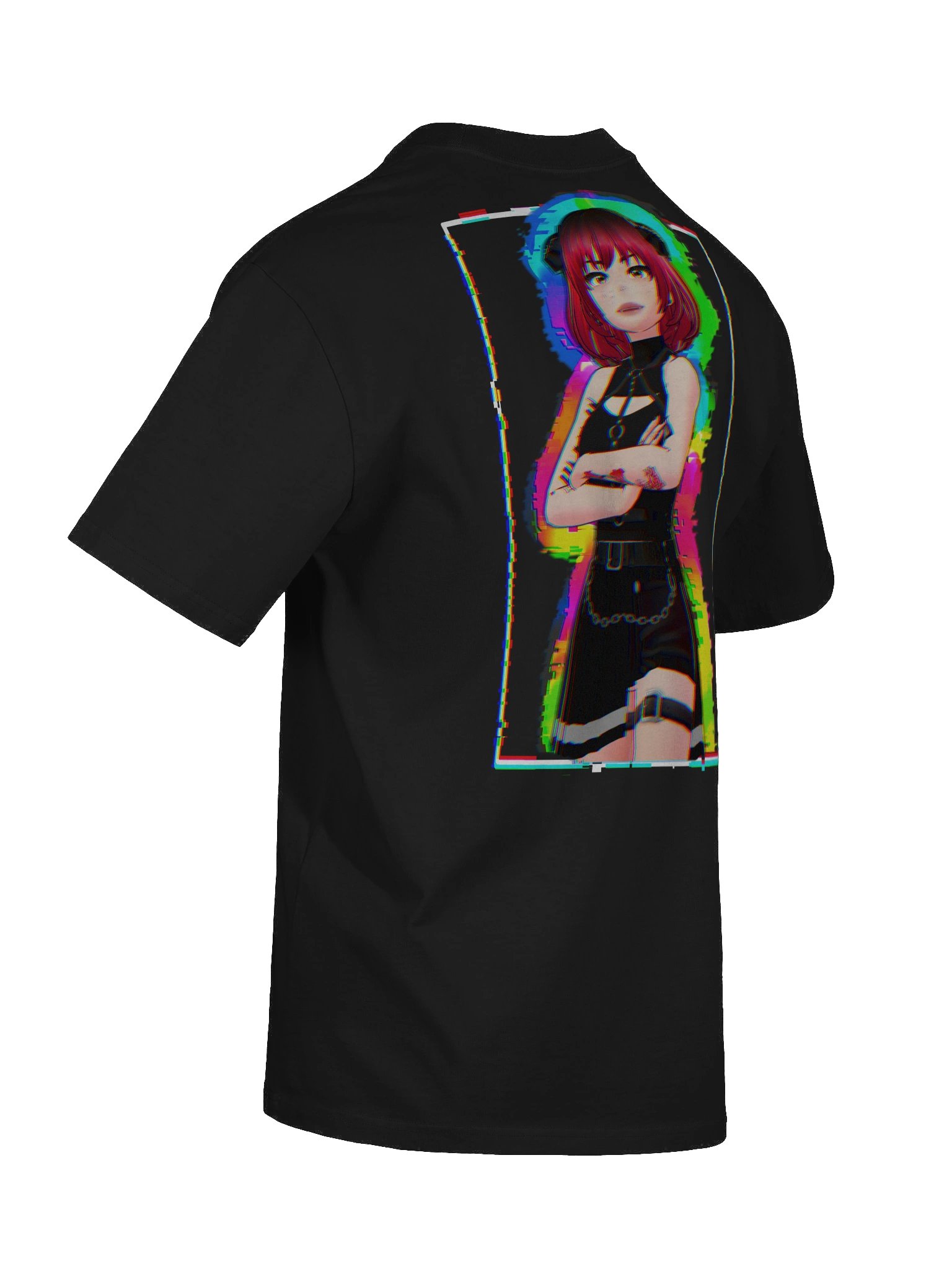 Classic RAENBOU Glitch Noir Oversized Tee product image (9)