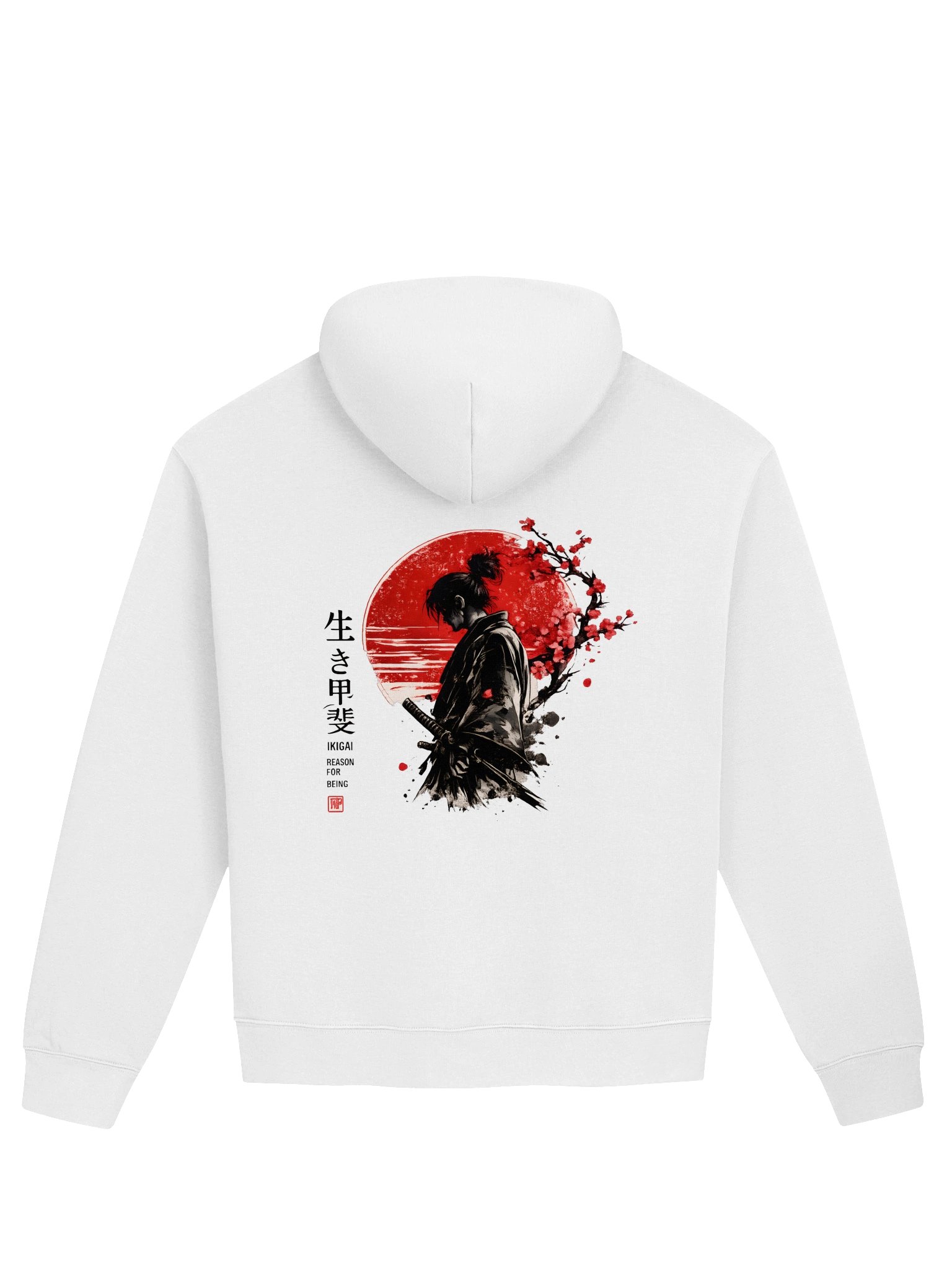 Samurai Sunset Graphic Hooded Sweatshirt product image (1)