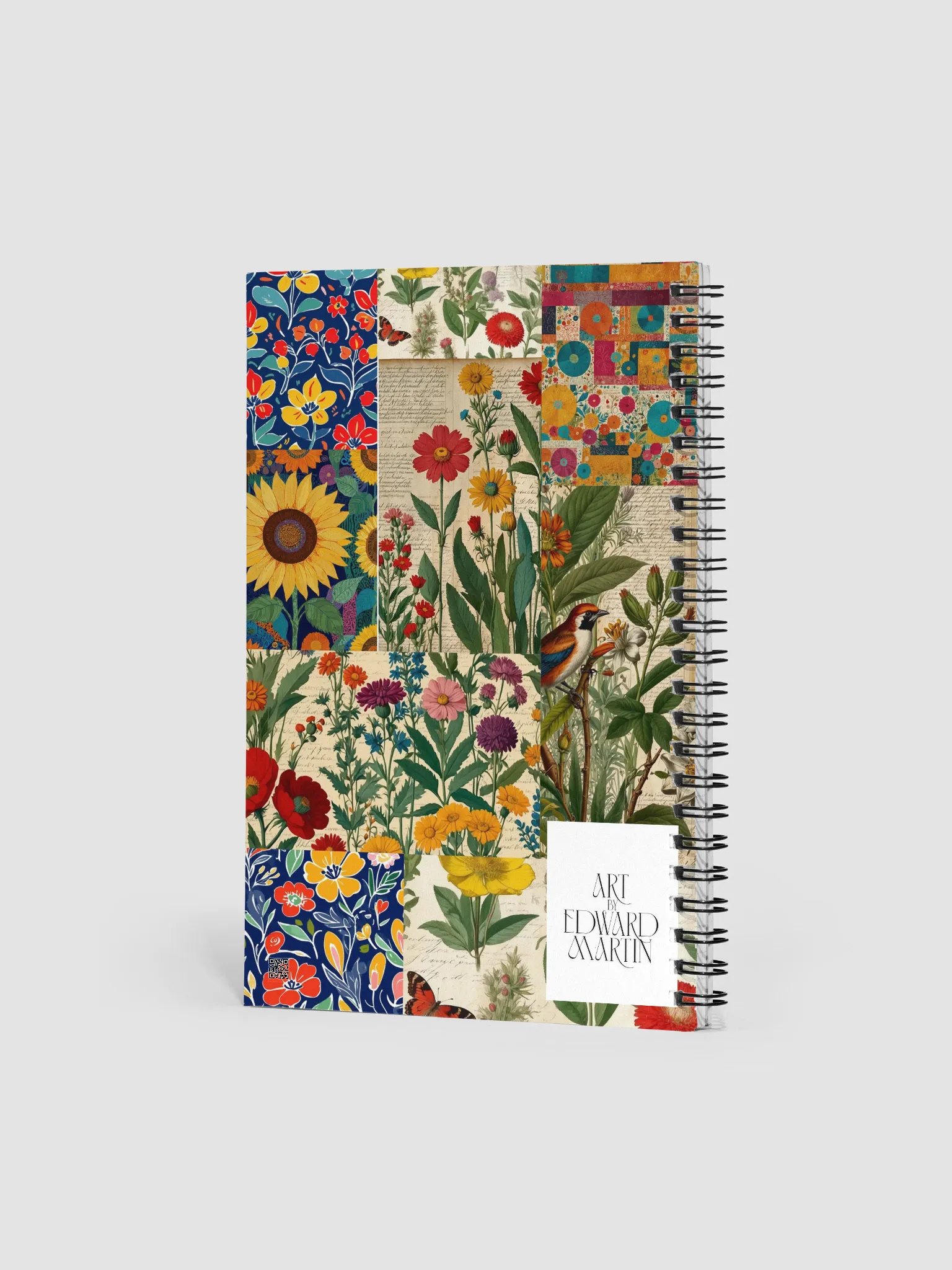 Floral Fusion Spiral Notebook product image (2)