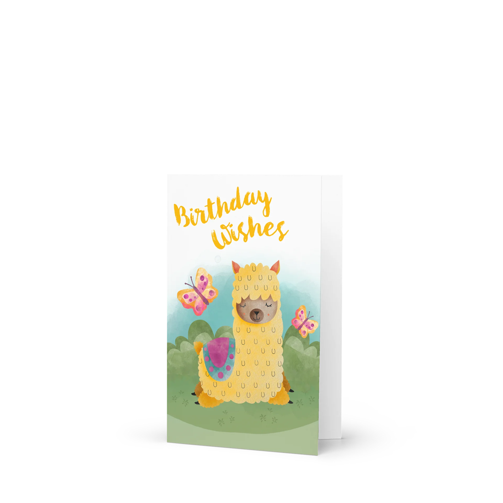 Llama Birthday Wishes Card product image (1)