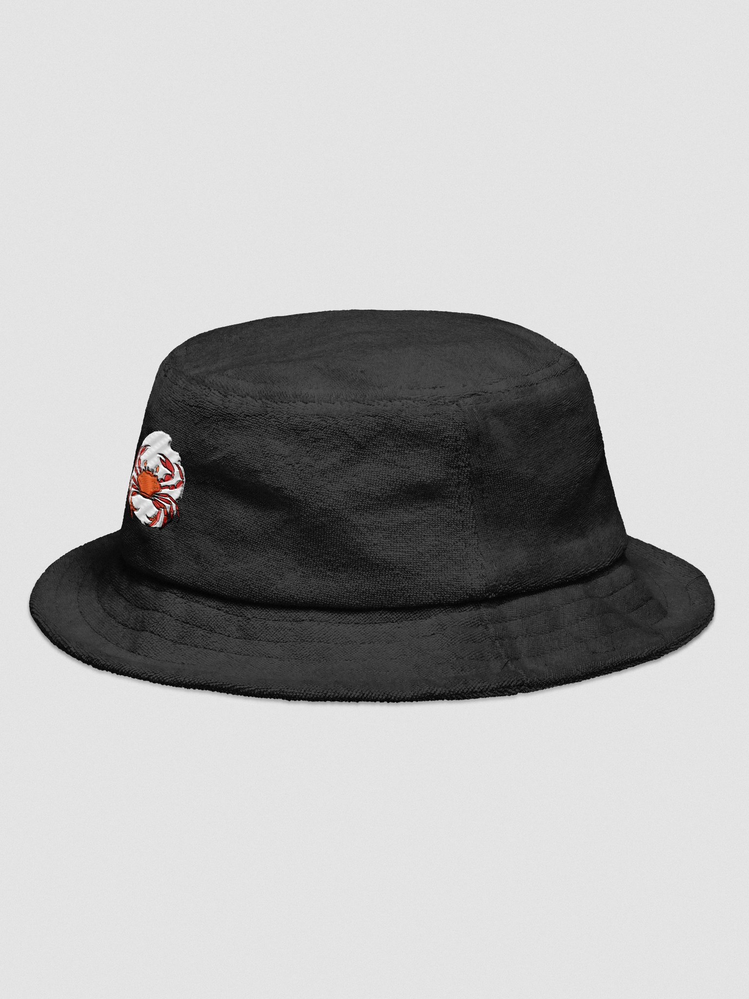 Vibrant Red Crab Terry Bucket Hat product image (10)