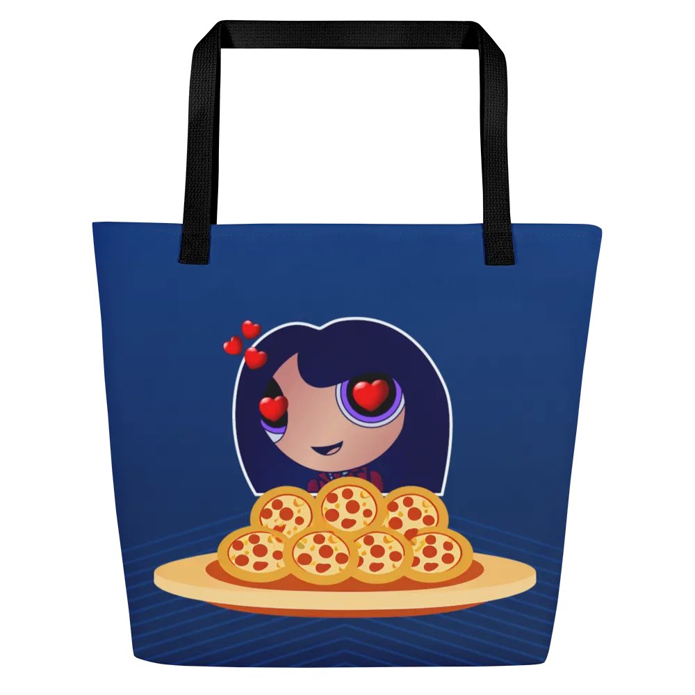 Pizza Love Tote Bag - Blue product image (1)