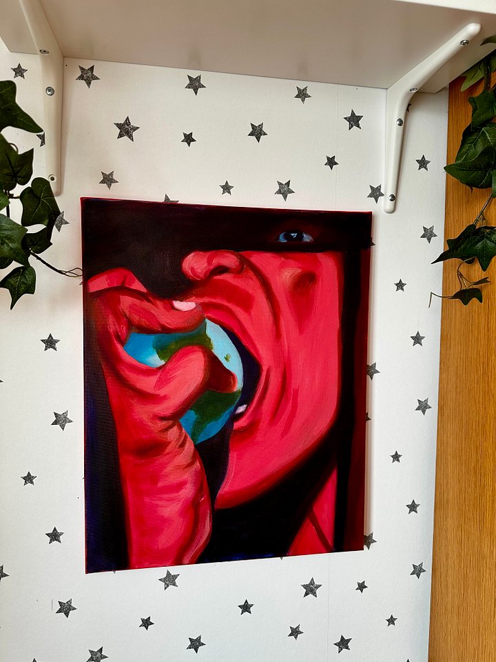 ’our moderate demands’ oil on canvas original painting product image (2)
