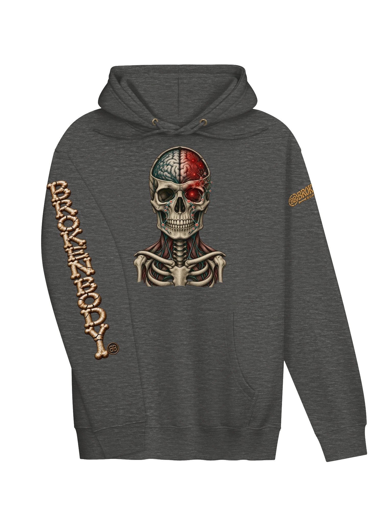Brain Pain Hoodie — Anatomical Brain Design | Rebuild Shop product image (5)