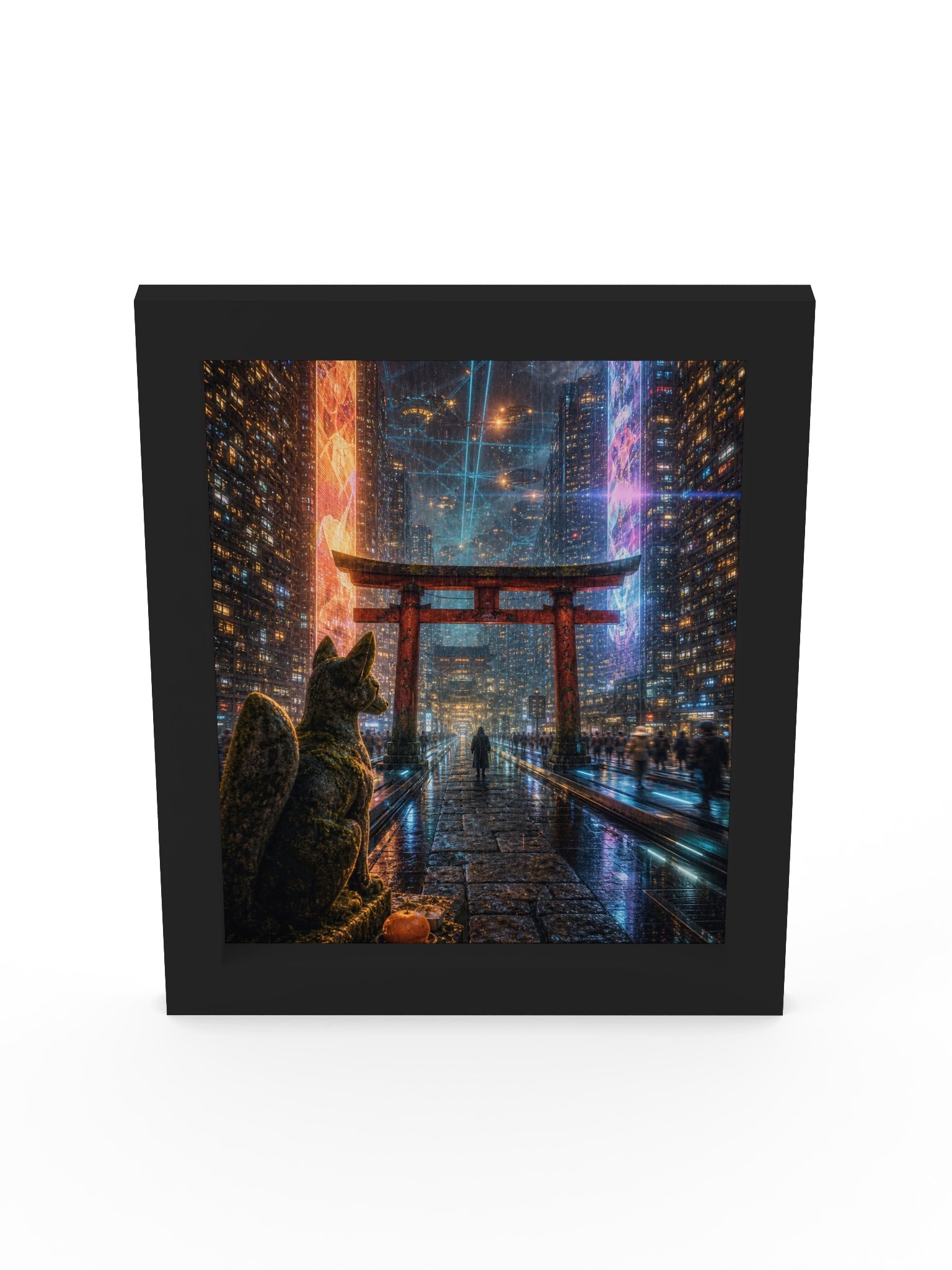 Cyberpunk Shrine Night Poster product image (30)