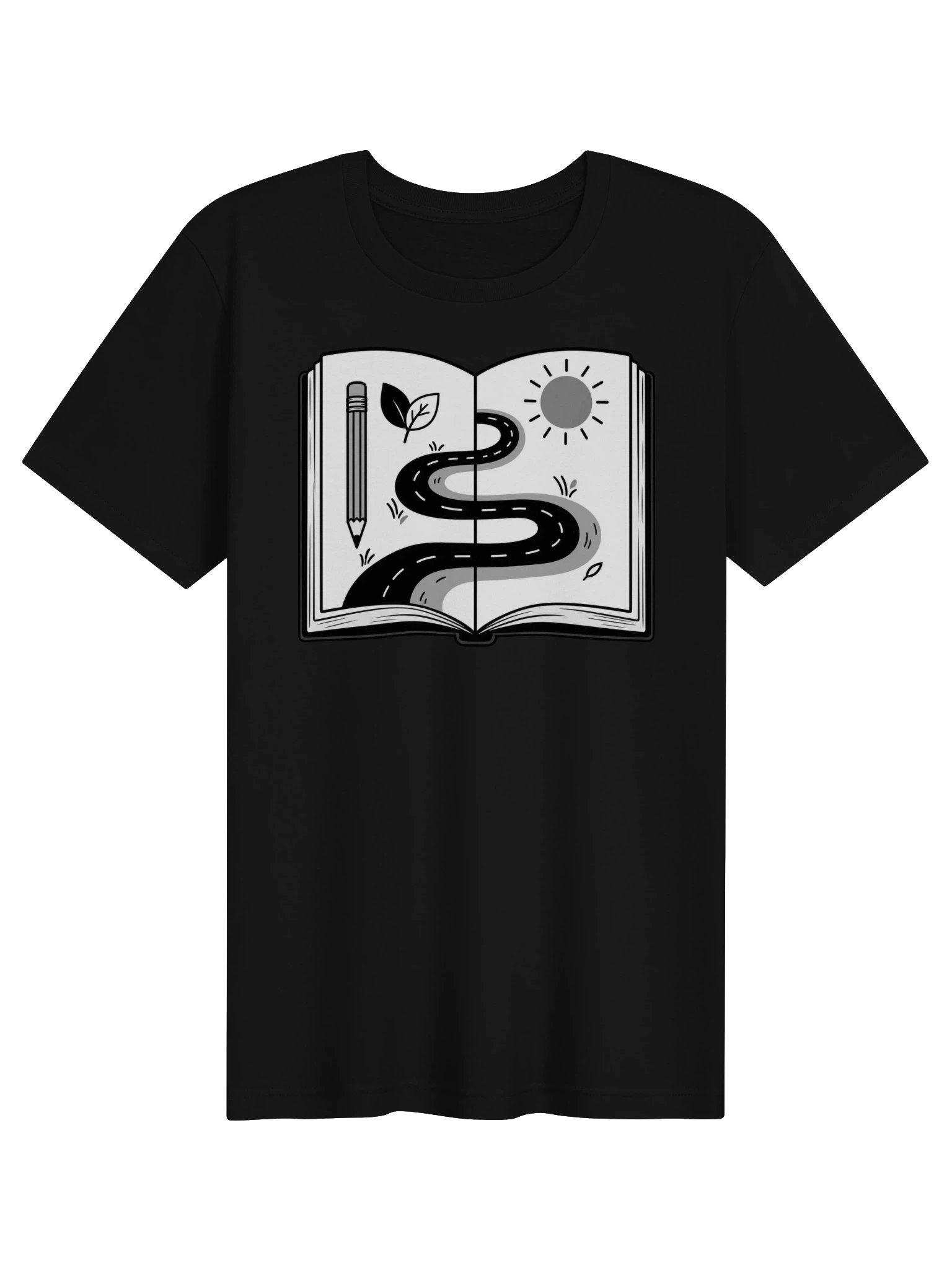 Small Moments, Kept on Paper Black and White T-Shirt product image (1)