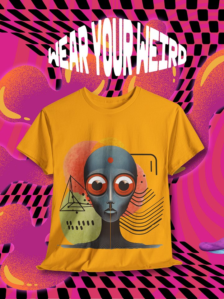 Psychedelic Alien Graphic Tee: Unisex Surreal Art Shirt product image (1)
