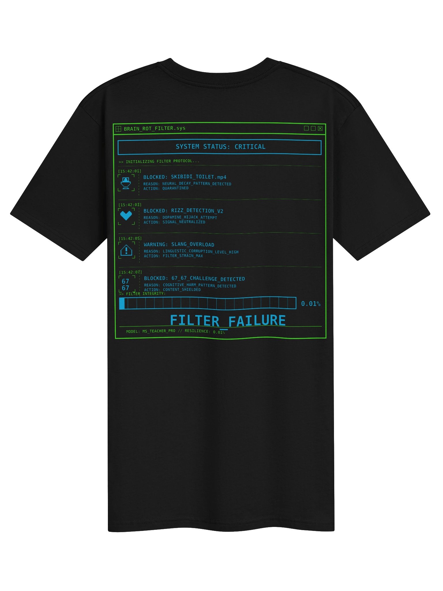 TEACHER.EXE – Brain Rot Filter Failure - Heavyweight Tee product image (6)