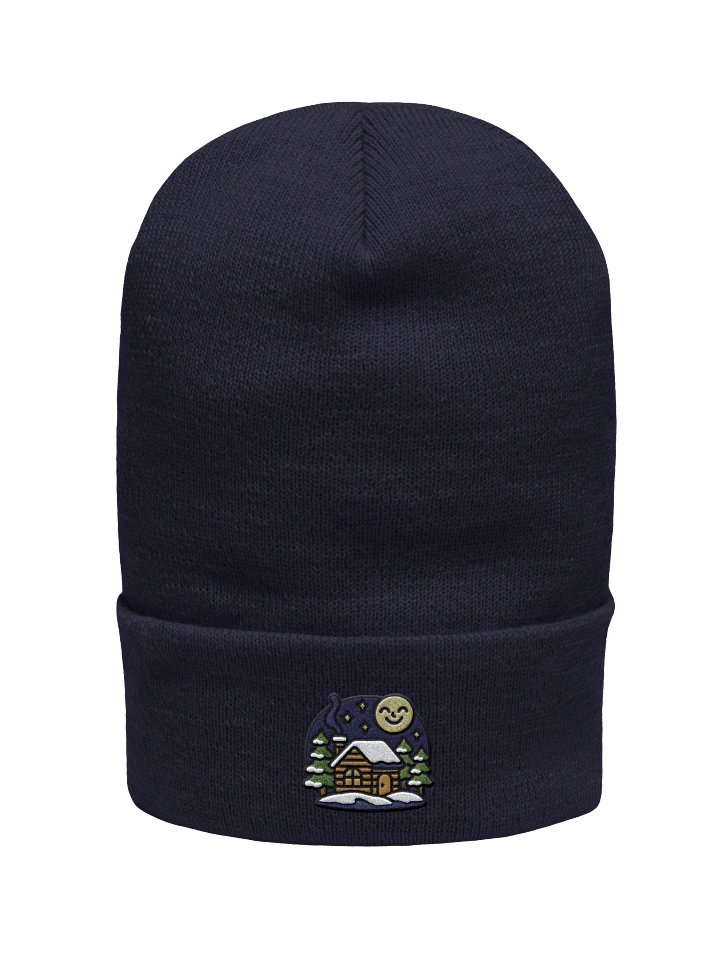 Moonlit Cabin Cuffed Beanie - Embroidered product image (1)