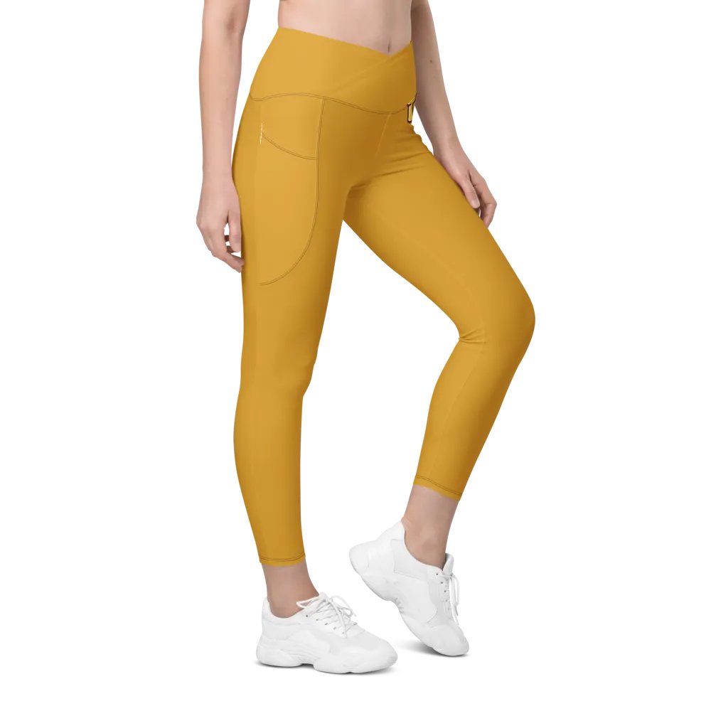 Sunset Glow Crossover Leggings with Pockets product image (6)
