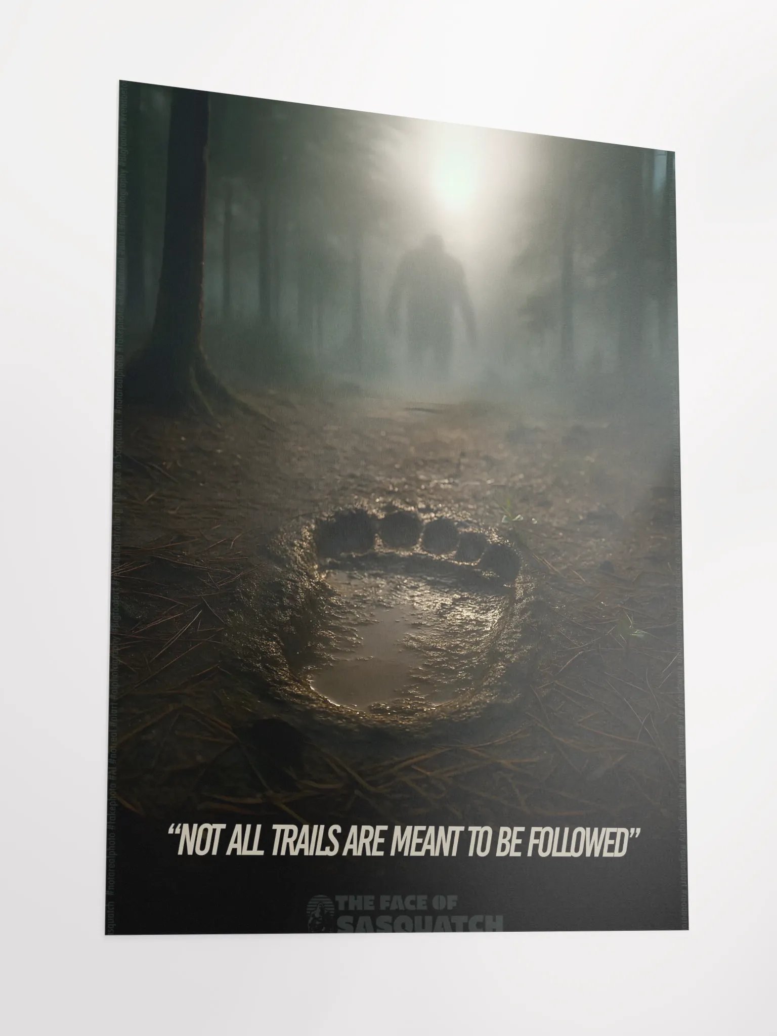Bigfoot Poster ("Not all trails are meant to be followed" product image (4)