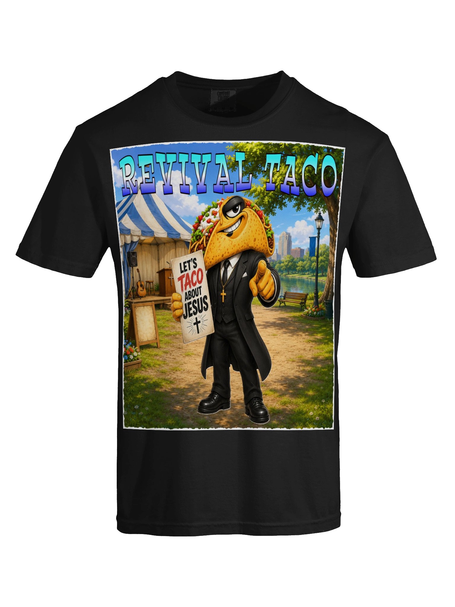 Revival Taco Jesus Cartoon Tee - The Taco Family product image (62)