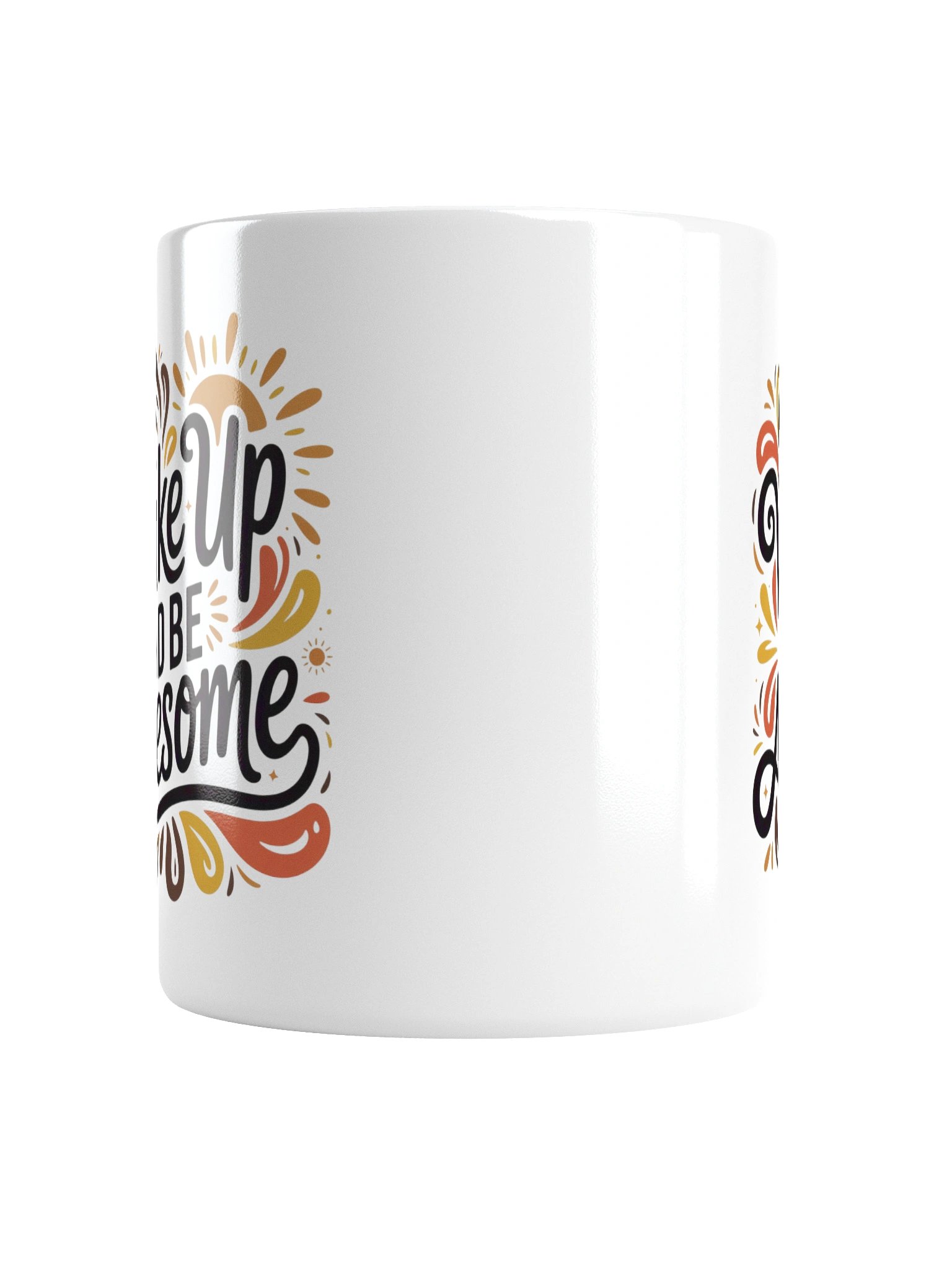 Wake Up and Be Awesome Coffee Mug – Inspirational Morning Quote product image (2)