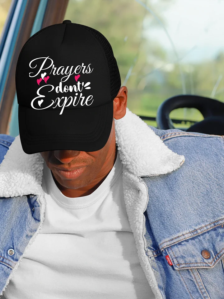 Prayers Do Not Expire Foam Trucker Hat product image (1)