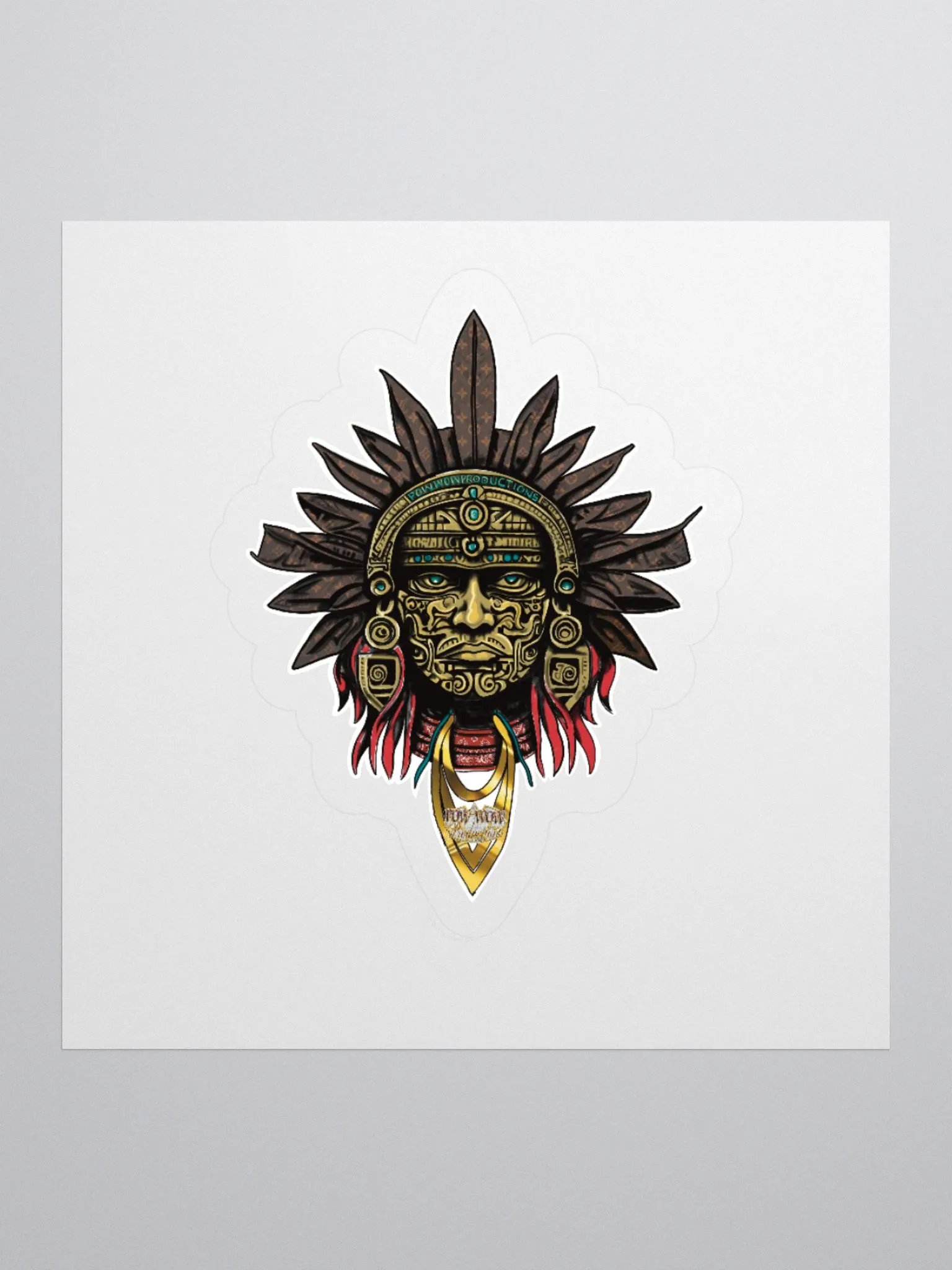 PowWow Head Sticker product image (1)
