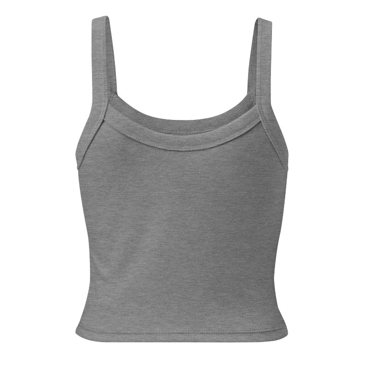 Women’s Luna Micro-Rib Tank Top – Stretch Fit Mid-Length Vest in Athletic Heather & More product image (2)