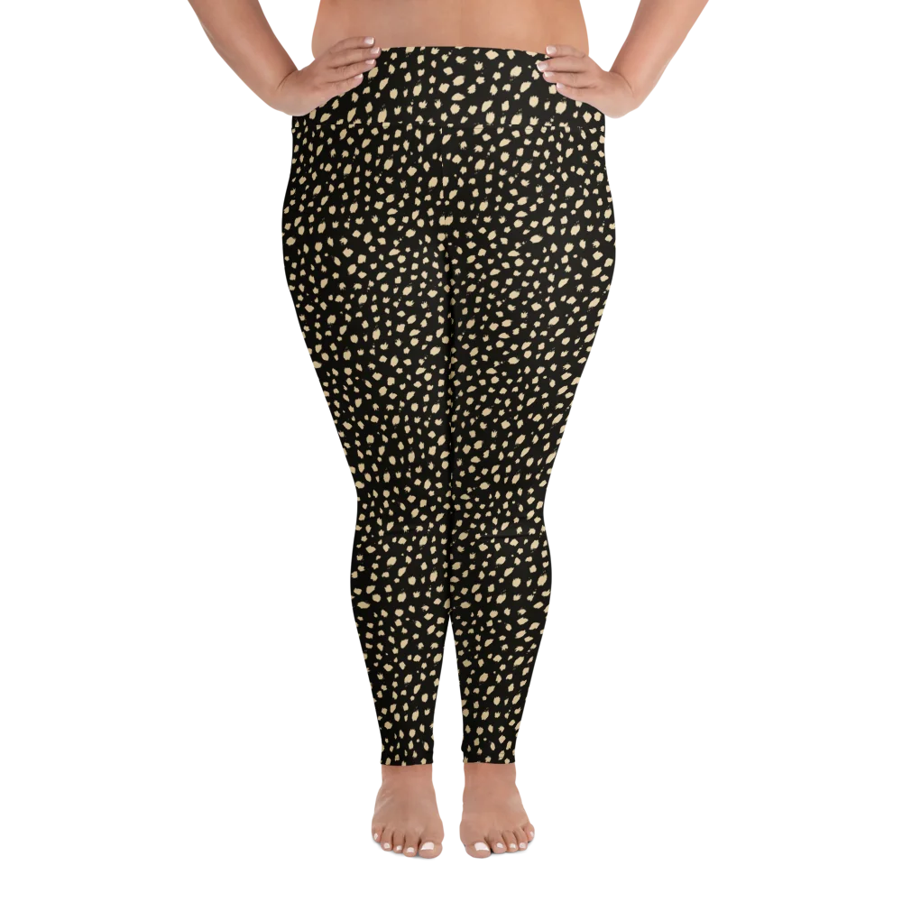 Comfortable Plus Size Leggings Bold Leopard Print product image (1)