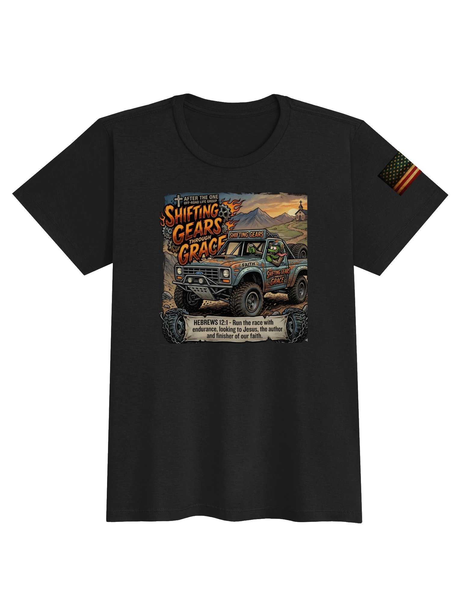 Shifting Gears Through Grace Off-Road Woman's Tee product image (1)