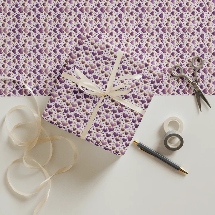 Valentine Hearts Wrapping Paper - Set of 3 product image (2)