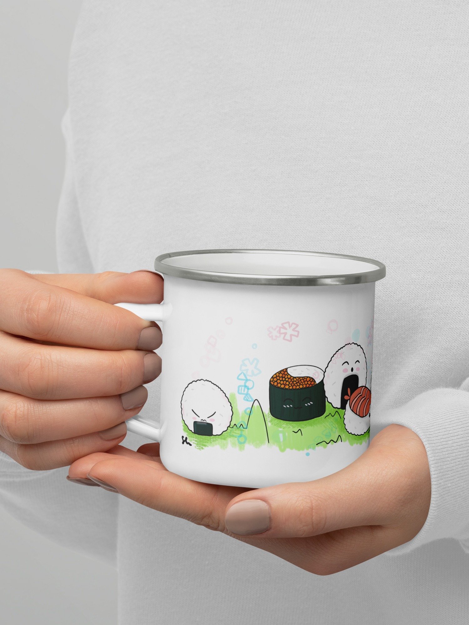 Happy Sushi Camping Mug product image (4)