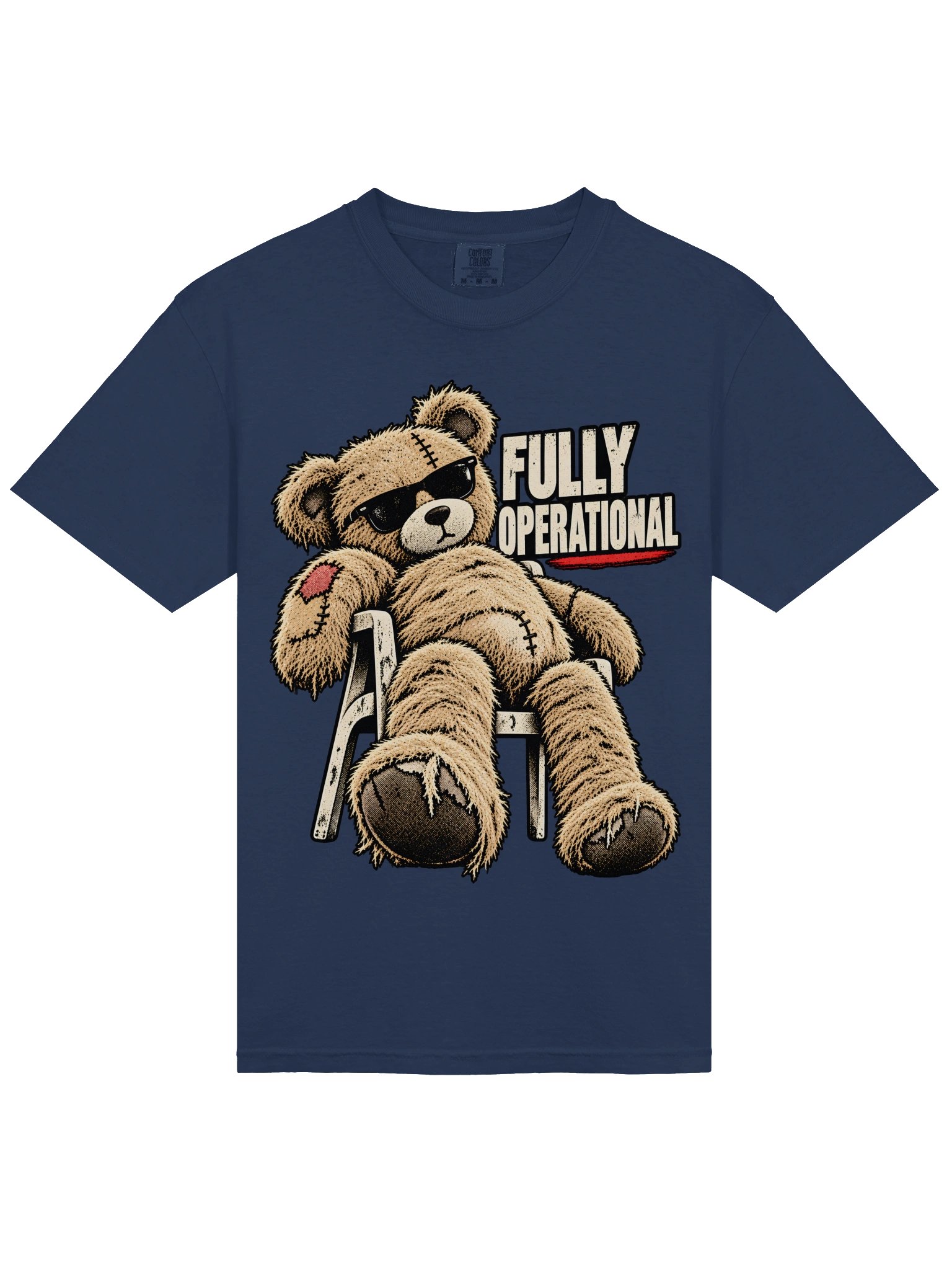 Teddy Bear Fully Operational Heavyweight Graphic Heavyweight Vintage Graphic Tee product image (24)