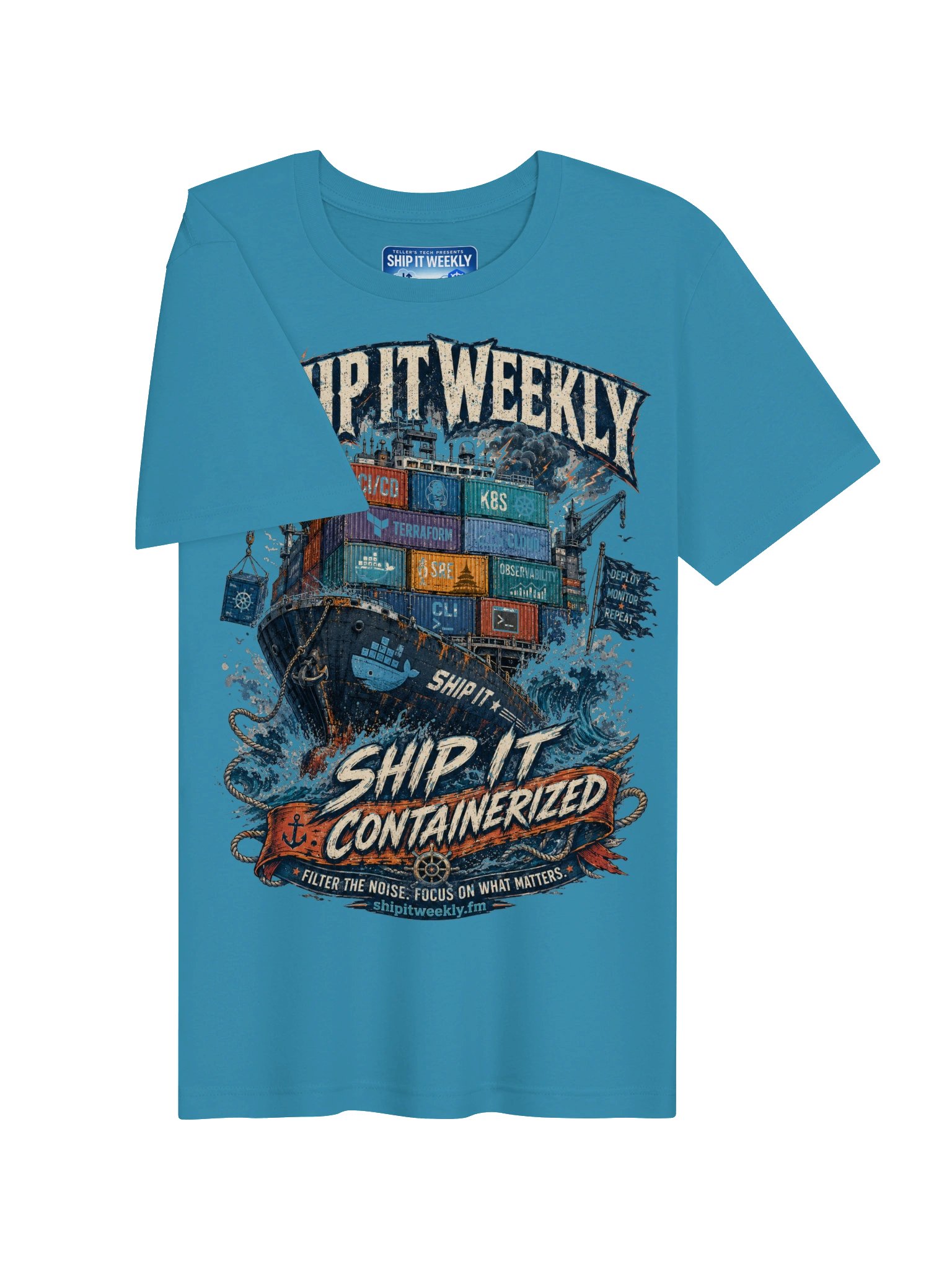Ship It Containerized | Ship It Weekly DevOps Tee product image (3)