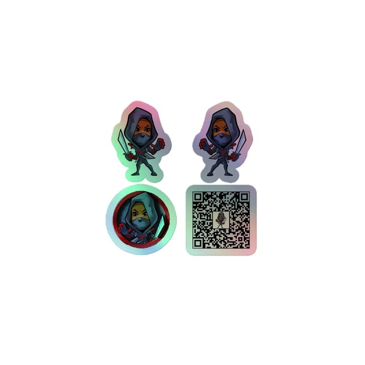 NinjaSpidey Holographic Sticker Set 1 product image (1)