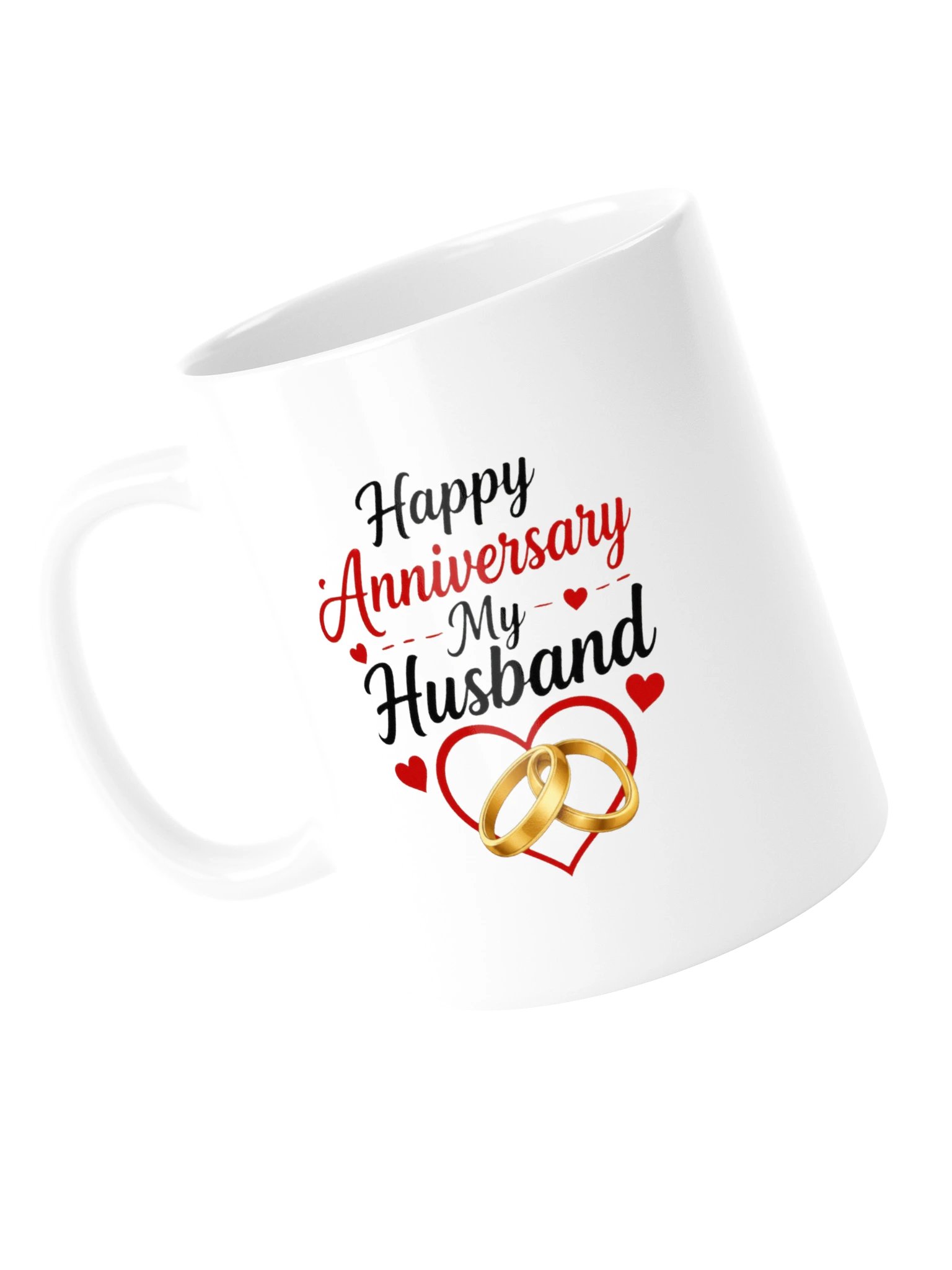 Happy Anniversary My Husband Mug - Wedding Rings product image (5)