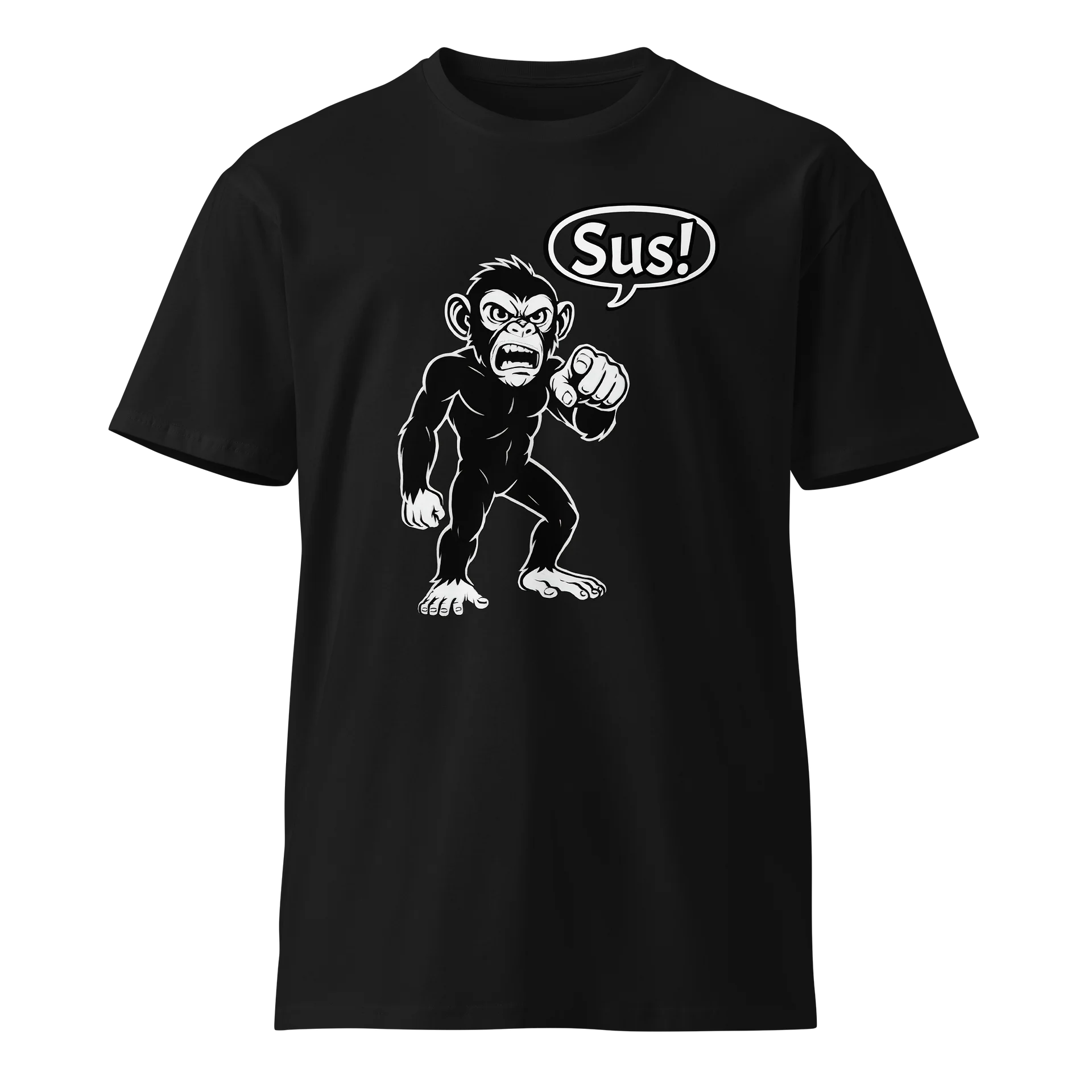Sus Monkey - Funny - Meme T-Shirt - AS Colour Unisex Premium T-Shirt product image (3)