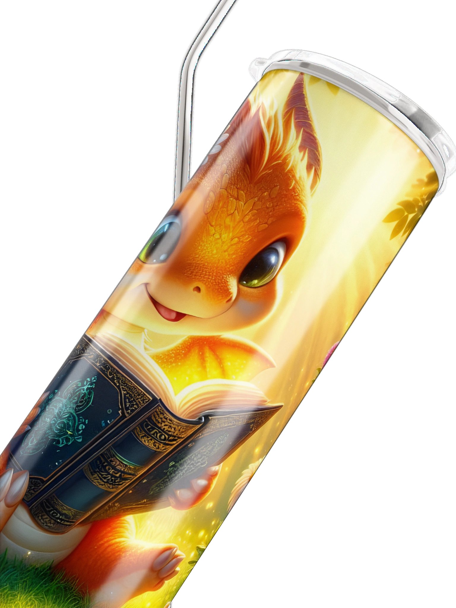 Not for Bookworms - Book Dragons Only (Gold) 20 oz. Tumbler product image (7)