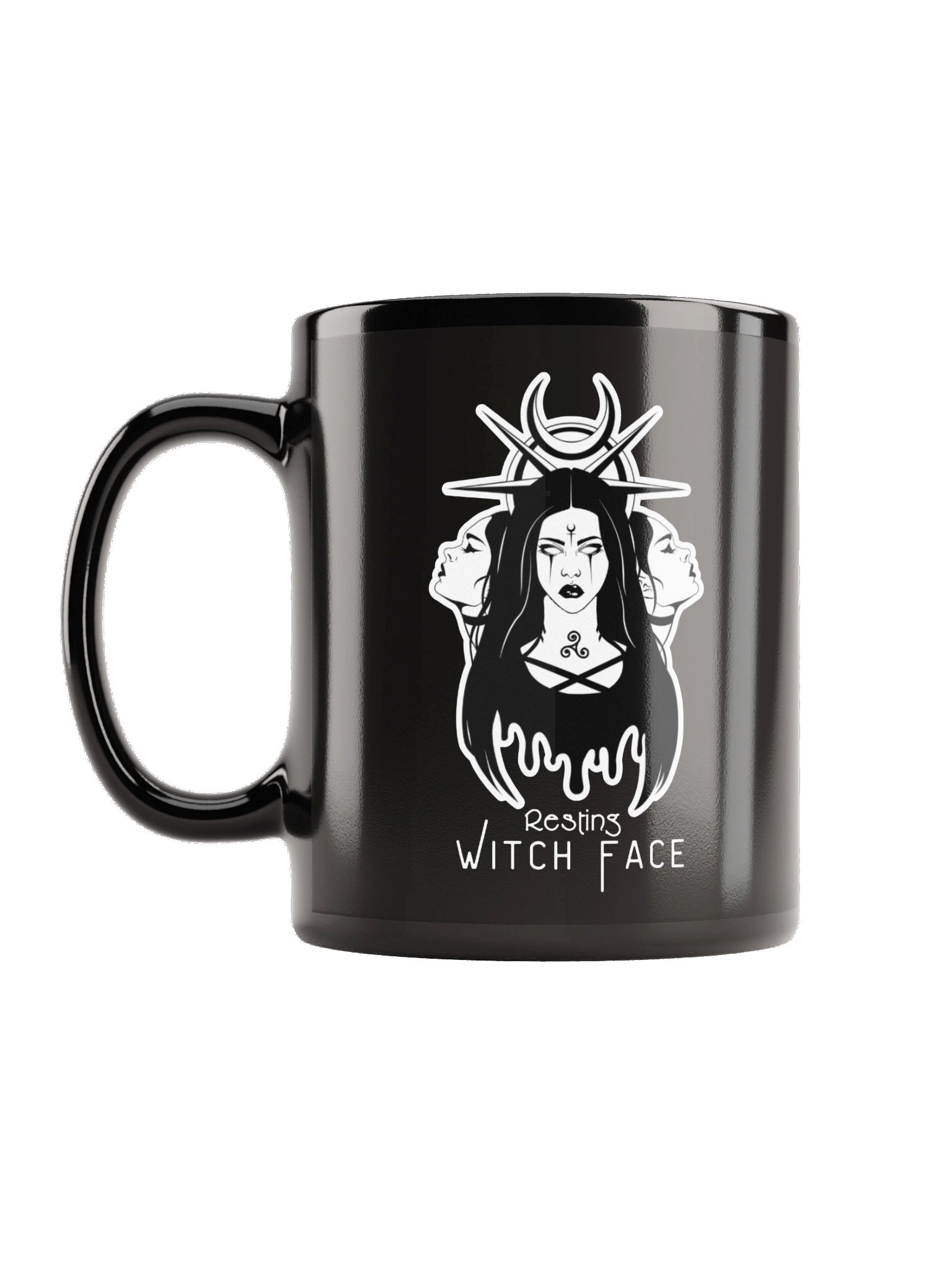 Resting Witch Face Black Mug product image (1)
