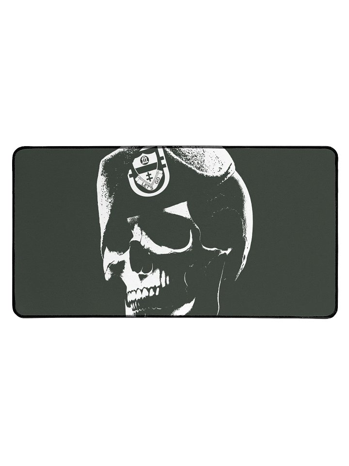 Skull Beret Desk Mat product image (1)