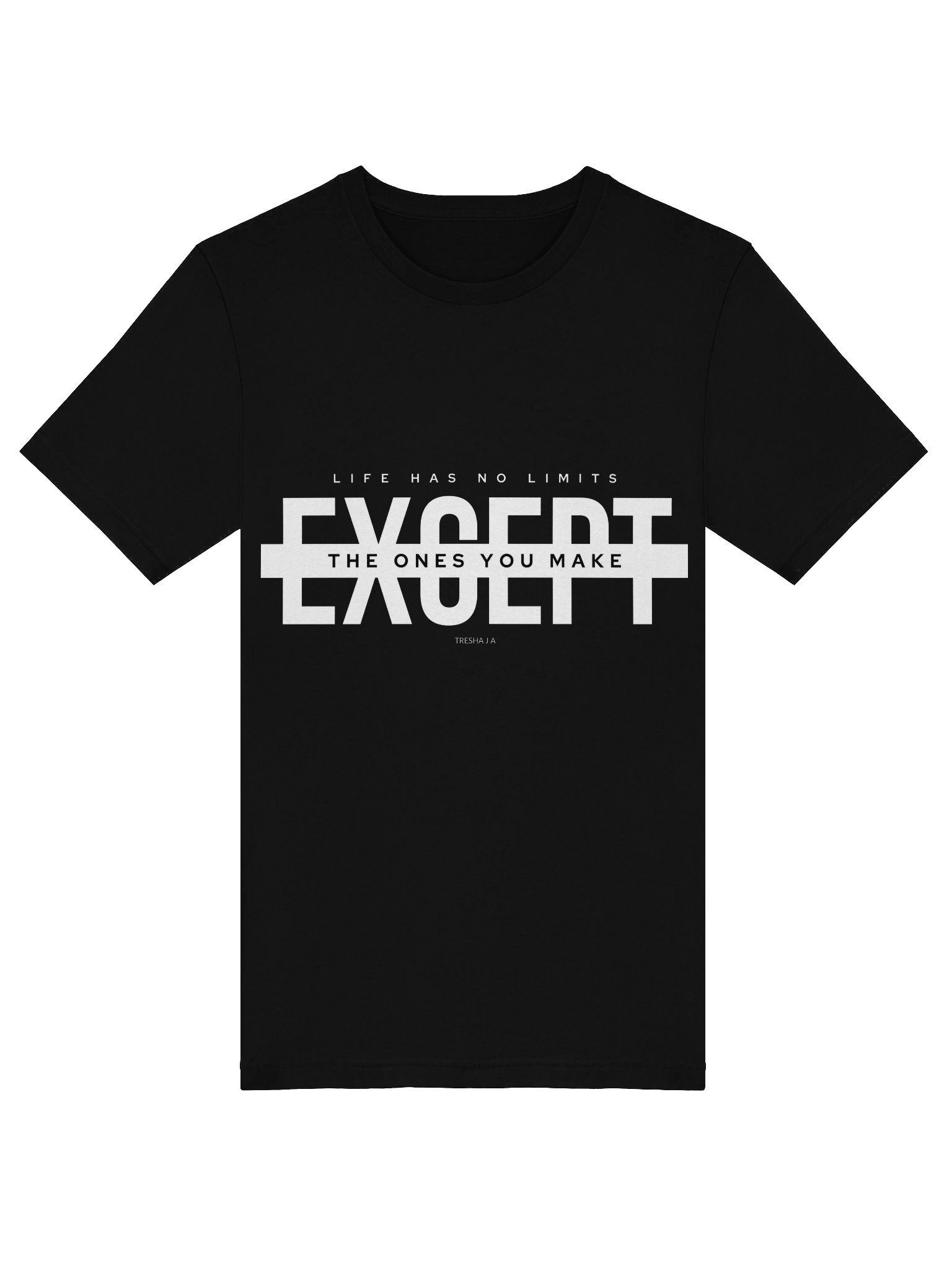 No Limits Black Tee – Break the Box You Built product image (5)