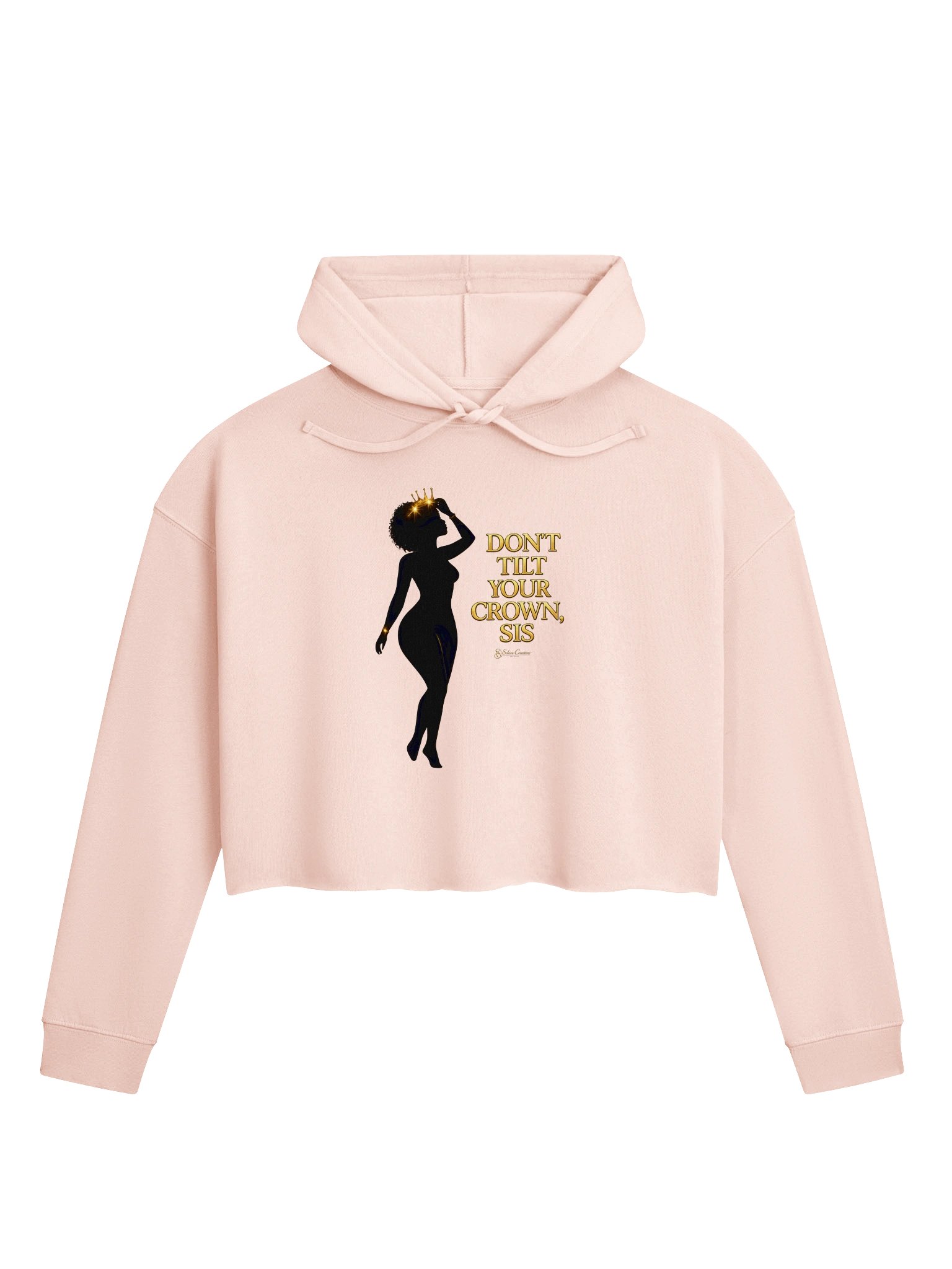 Don't Tilt Your Crown, Sis — Cropped Hoodie product image (1)
