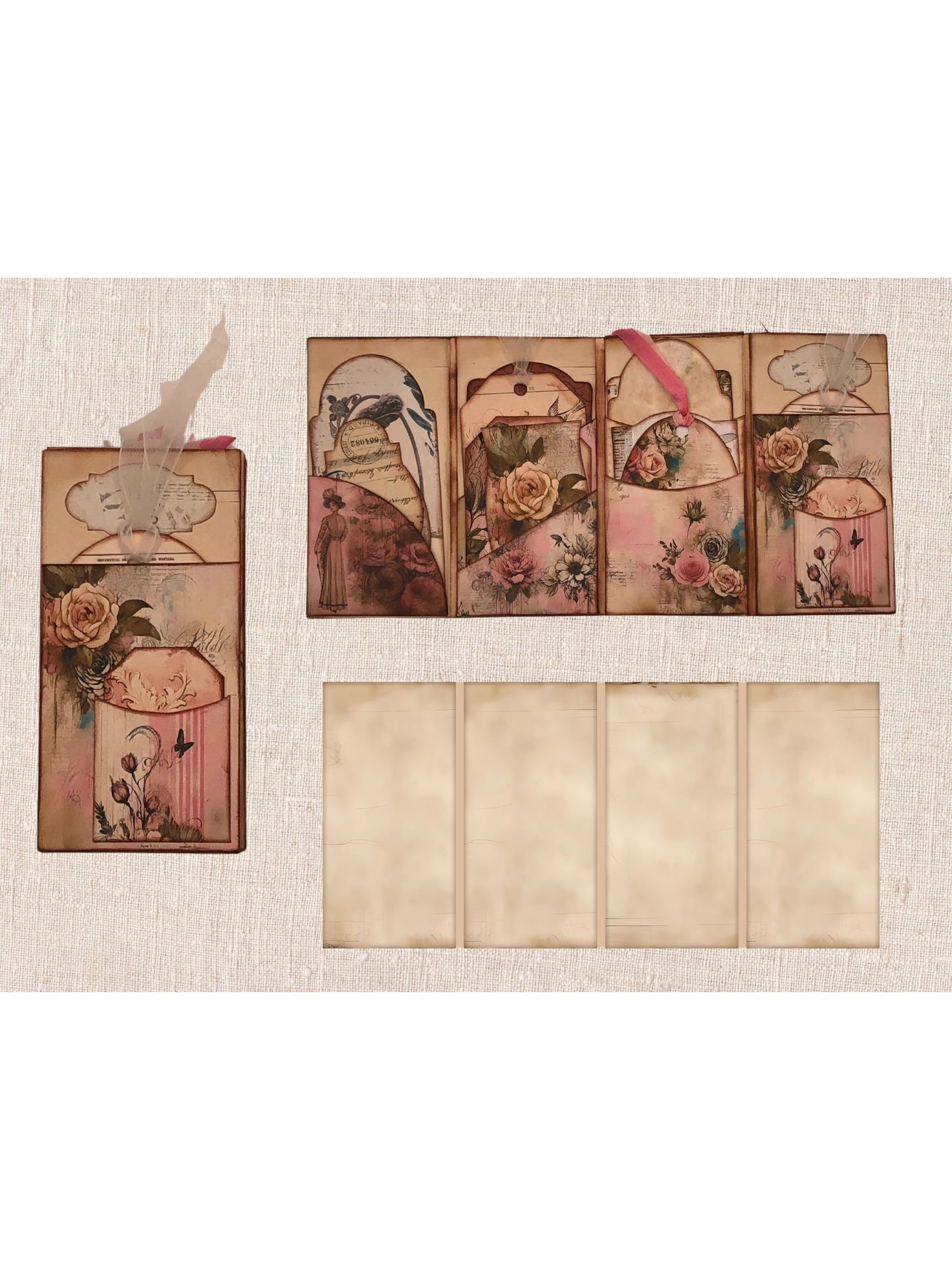 Mini Shabby Chic Vintage Inspired Junk Journal product image (3)