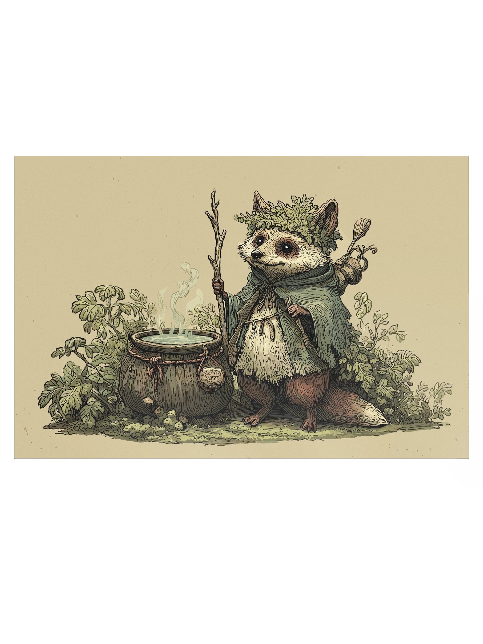 Woodland Brewer – Fantasy Herbal Alchemy Poster product image (1)